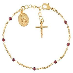 4210 Garnet Bracelets / January Birthstone Jewelry Micro Red Beads Crystals